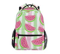 Hunihuni Watermelon Pattern Durable Backpack College School Book Shoulder Bag Daypack for Boys Girls Man Woman