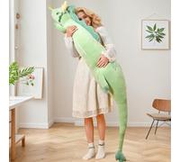 Huniupore 70.8in Cute Dragon Plush Long Body Pillow, Stuffed Animal Plush Pillow Long Throw Sleeping Toy Giant Pillow for Girls and Boys