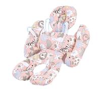 HUNJHYC Baby Head & Body Support | Body Support Cushion | - Extra Soft Car Seat Insert | Cushioned Pad Liner for Car Seat Stroller, Recycled Polyester Organic Cotton