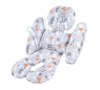 HUNJHYC Baby Head & Body Support | Body Support Cushion | - Extra Soft Car Seat Insert | Cushioned Pad Liner for Car Seat Stroller, Recycled Polyester Organic Cotton