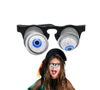 HUNJHYC Halloween Droopy Eye Glasses | Horrible Magic Trick Eyewear Prank Gag | Scary Costume Accessory, Funny Joke Glasses For Parties, Stage Performance, Haunted House Props, Gift For Adults