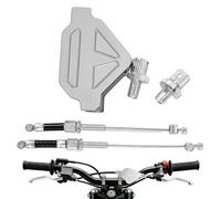 HUNJHYC Motorcycle Stunt Clutch - Stunt Replacement with Cable - Aluminum Alloy Easy Pull Clutch System,for Motocross Trail Riding Racing Commuting Outdoor Cycling