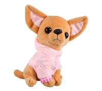 HUNJHYC Plush Chihuahua Dog Toy - Soft Stuffed Animal Dog Toy | Realistic Cute Puppy Plush Toy For Cuddling And Play | Chihuahua Dog For Kids And Dog Lovers