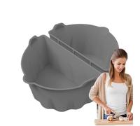 HUNJHYC Pot Divider Liner for Slow Cooker,Oval Shape Dishwasher Safe | Reusable Silicone Slow Cook Pot Divider - for Tomato Chicken Shrimp Fish Potato Vegetables Soup