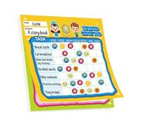 HUNJHYC Reward Chart For Kids - Reusable Incentive Charts For Kids - Interactive Homeschool Supplies For Study Tasks And Chore Tracking Home Classroom Use