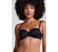 Hunkemöller Angie Padded Underwired Strapless Bra Black 36B
