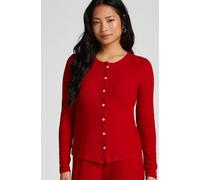 Hunkemöller Cardigan Ribbed Jersey Red S