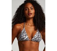 Hunkemöller Doha Zebra Triangle Bikini Top White XS