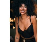 Hunkemöller Elle Non-Padded Underwired Longline Bra Black 34B