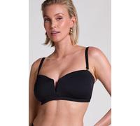 Hunkemöller Neoprene Bandeau Bikini Top Black 34C