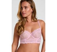 Hunkemöller Non-Padded Underwired Longline Bra Camellia Pink 38C