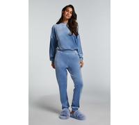 Hunkemöller Petite Velours Jogging Pants Blue S