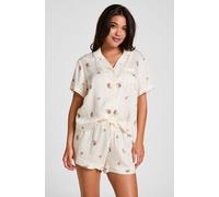 Hunkemöller Pyjama Short Satin White XL