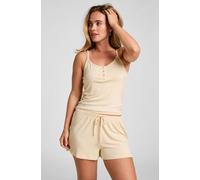 Hunkemöller Pyjama Short Striped Jersey Yellow S
