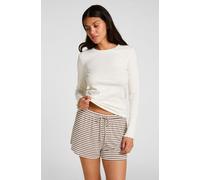 Hunkemöller Pyjama Shorts Striped Jersey White XS