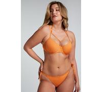 Hunkemöller Scallop Lurex Cheeky Tanga Bikini Bottoms Orange L