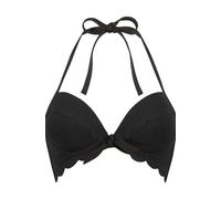 Hunkemöller Scallop push-up underwired bikini top Cup A - E Black 32C
