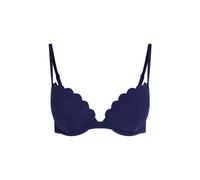 Hunkemöller Scallop push-up underwired bikini top Cup A - E Blue 34D