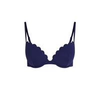 Hunkemöller Scallop push-up underwired bikini top Cup A - E Blue 36D