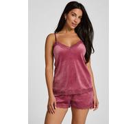 Hunkemöller Short Velours Lace Pink L