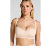 Hunkemöller Smooth Padded Underwired Strapless Push-Up Bra Beige 38B