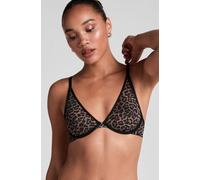 Hunkemöller Tara Leopard Non-Padded Underwired Bra Black 34C