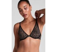 Hunkemöller Tara Leopard Non-Padded Underwired Bra Black 38B