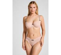 Hunkemöller V-shape Brazilian Dot Flock Pink XL