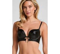 Hunkemöller Zelda Padded Underwired Longline Push-Up Bra Black 34A