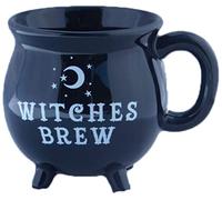 Witches Brew Cauldron Mug Novelty 10cm Tea Coffee Soup Cup Gift Boxed Black