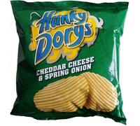 Hunky Dorys Cheddar Cheese & Spring Onion Crisps Box of 50