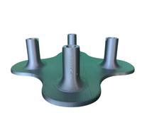 HunkyDorey3D for Kenwood Chef & kMix Bowl Tool Stand - 10mm Attachment Holder Organiser - Storage for Whisk, K-Beater & Dough Hook - Made in UK - Silver or White (Silver, Standard)