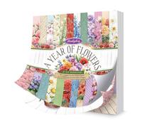 Hunkydory A Year of Flowers 8" x 8" Paper Pad