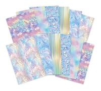 Hunkydory - Adorable Scorable Designer Card Packs Contains 12 Sheets (Holographic Shimmer)