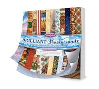 Hunkydory - Brilliant Backgrounds - It's Beginning to Look a Lot Like Christmas 8" x 8" Paper Pad - BBPAD112- RRP £11.99