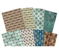 Hunkydory Crafts Adorable Scorable Pattern Pack - Sea Shanty-24 A4 Sheets 350gsm