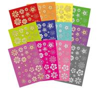 Hunkydory Crafts Bold & Bright Stickables Self-Adhesive Flower Embellishments