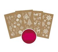 Hunkydory Crafts Christmas Kraft Card Embellishment Selection