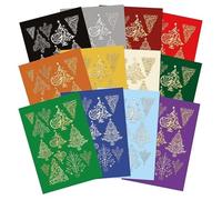 Hunkydory Crafts Christmas Stickables Self Adhesive Foiled Christmas Trees