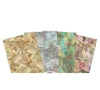 Hunkydory Crafts Essential Paper Pack - World Maps- 130gsm