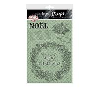 Hunkydory Crafts for the Love of Stamps - Christmas Rose Wreath A5 Stamp Set