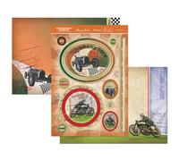 Hunkydory Crafts Gentleman's Journey A4 Topper Set Pole Position, Acrylic, Multicolour, 20.82x29.97x0.17 cm