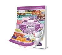 Hunkydory Crafts - The Big Book of Shaped Birthday Sentiments - 370 Foiled and Shaped Sentiment / 40 Sheets - EBK170