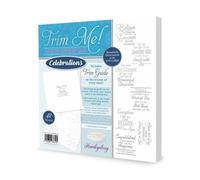 Hunkydory Crafts - Trim Me! Foiled Insert Pad - Celebrations - Silver