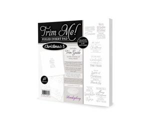 Hunkydory Crafts Trim Me! Foiled Insert Pad - Christmas 3 Silver