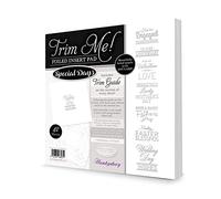 Hunkydory Crafts Trim Me Foiled Insert Pads (Congratulations Silver)