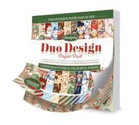 Hunkydory - Duo Design Paper Pads - Christmas Cuties & Colourful Stripes
