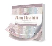 Hunkydory - Duo Design Paper Pads - Delicate Damask & Subtle Stripes - DDPP156