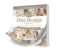 Hunkydory - Duo Design Paper Pads - Nicely Natural & Neutral Hessian - DDPP158