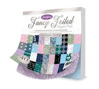 Hunkydory - Fancy Foiled Paper Pad - Stunning Silver - FFPP102 - RRP £11.99